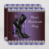 Invitation Léopard Bachelorette (Devant / Derrière)