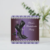 Invitation Léopard Bachelorette (Debout devant)