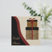 Invitation Leopard Cadeaux Leopard Fête des mariées (Debout devant)