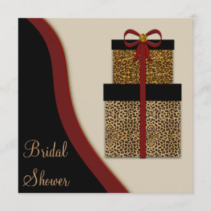 Invitation Leopard Cadeaux Leopard Fête des mariées