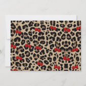 Invitation Leopard Cheetah Cherry On Top Birthday Photo (Dos)