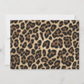 Invitation Leopard Cheetah Coquette Cherry Birthday Photo (Dos)