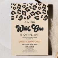 Leopard Cheetah Imprimer un Baby shower sauvage