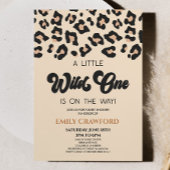 Invitation Leopard Cheetah Imprimer un Baby shower sauvage