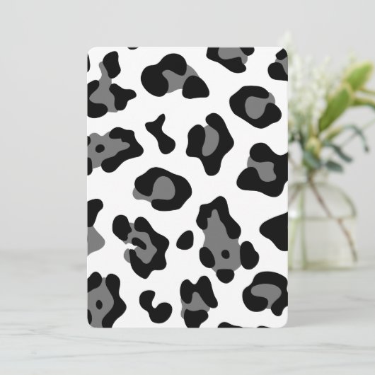 Invitation léopard des neiges (Debout devant)