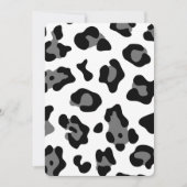 Invitation léopard des neiges (Devant)