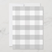 Invitation Léopard des neiges avec Baby shower gris ballons (Dos)