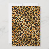 Invitation Leopard d'or en cuivre peint noir 40e anniversaire (Dos)