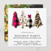 Invitation *~* Leopard Fun photo AP20 Fête de Noël (Devant / Derrière)