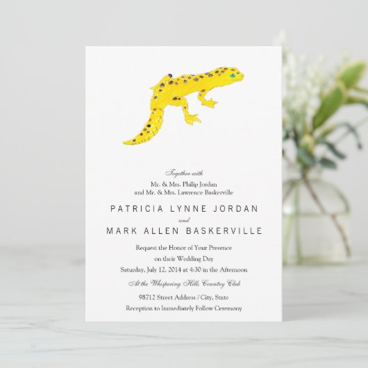 Invitation Leopard Gecko (Debout devant)
