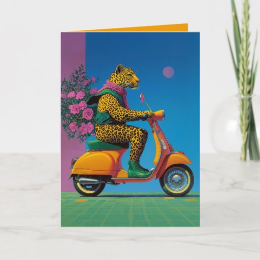Invitation Leopard on Wheels : A Stylish Ride (Devant)