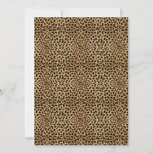 Invitation Leopard Pearl Glam Girly Baby shower (Dos)