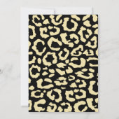 Invitation Leopard Spots Mariage noir et or (Dos)