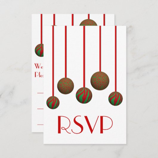 Invitation Leopard Zebra (Devant / Derrière)