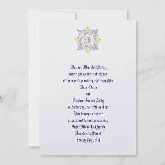 Invitation l'épousant celtique de noeud (Dos)