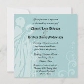 Invitation l'épousant il était une fois floral (Dos)