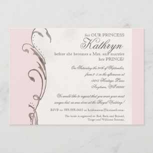 Invitation l'épousant royale de Fête de la mariée