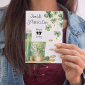 Invitation Leprechaun Casquette et Green Beer St Patrick's Da