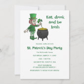 Invitation Leprechauns St. Patrick's day party (Devant)