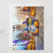 Invitation L'équipage de Boo Halloween mignon Ghost Squelette (Dos)