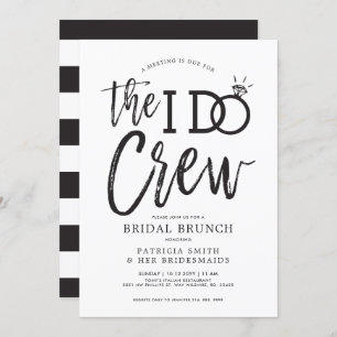 Invitation L'équipage I Do   Brunch d'équipage nuptial