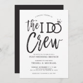 Invitation L'équipage I Do | Brunch Mariage (Devant / Derrière)