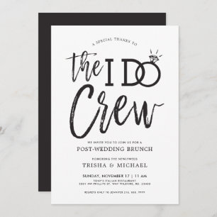 Invitation L'équipage I Do   Brunch Mariage