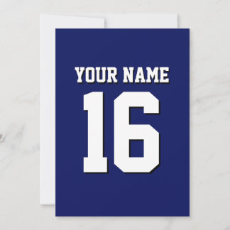 Invitation L'équipe de Jersey de sports Blue Navy