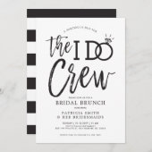 Invitation L'équipe I Do | Brunch de l'équipe de la mariée (Devant / Derrière)