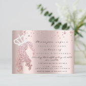 Invitation Les 16èmes confettis de parties scintillantes de (Debout devant)