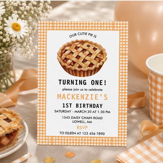 Invitation Les 1 an de notre petit chou