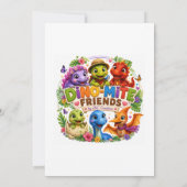 Invitation Les 2 ans de Pebbles Dino-Mite (Dos)