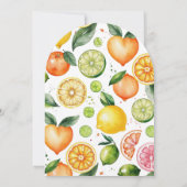 Invitation Les agrumes ont une véritable aquarelle Baby showe (Dos)