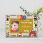 Invitation Les amis de la ferme (Debout devant)