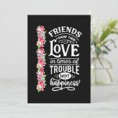 Invitation Les amis montrent leur amour (Debout devant)