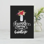 Invitation Les amis ne disent jamais adieu (Debout devant)