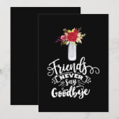Invitation Les amis ne disent jamais au revoir (Devant / Derrière)