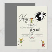 Invitation Les amis se rassemblent (Devant / Derrière)