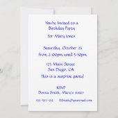 Invitation Les amis sont des fleurs dans le jardin de la vie (Dos)