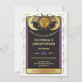 Invitation Les amoureux Squelette Couple Mariage gothique Tar (Dos)