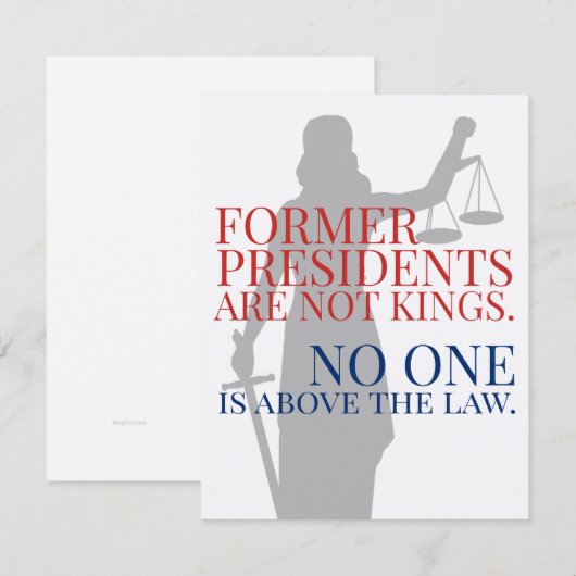 Invitation Les anciens présidents ne sont pas des rois au-des (Devant / Derrière)