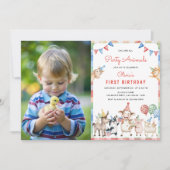 Invitation Les animaux de ferme appellent tous les partis 1er (Devant)