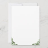 Invitation Les animaux de la forêt mignonne Baby shower des b (Dos)