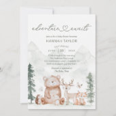 Invitation Les Animaux de la Forêt vous Attendent pour une Av (Devant)