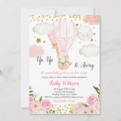 Invitation Les animaux de la jungle des Balloons à air chaud (Devant)