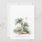 Invitation Les animaux de Safari de la Jungle | C'Est Un Garç (Dos)