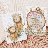 Invitation Les animaux de safari de la jungle révèlent leur s