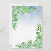 Invitation Les animaux de Safari mignons | Baby shower verdoy (Dos)