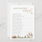 Invitation Les Animaux Des Bois Qui Connaissent Daddy La Meil (Devant)