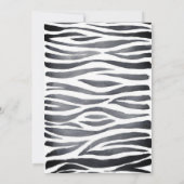 Invitation Les animaux sauvages de la jungle | BABY SHOWER (Dos)